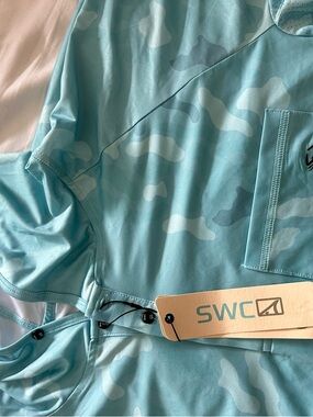 SWC Aqua Camouflage Fishing Shirt